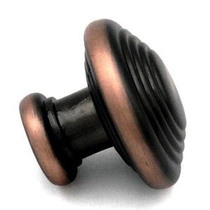 Hickory Hardware Deco Oil Rubbed Bronze Highlighted Round 1 1/4" Cabinet Knob P3103-OBH