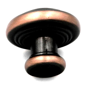 Hickory Hardware Deco Oil Rubbed Bronze Highlighted Round 1 1/4" Cabinet Knob P3103-OBH