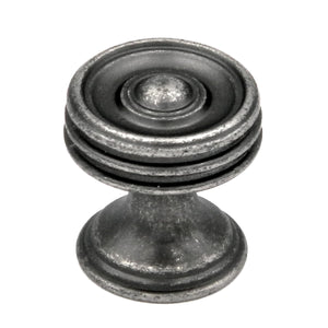 10 Pack Hickory Hardware Concord Black Nickel Vibed 3/4" Cabinet Knobs P3132-BNV