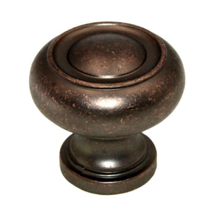 Hickory Hardware Cottage Dark Antique Copper 1 1/4" Ring Cabinet Knob P3151-DAC