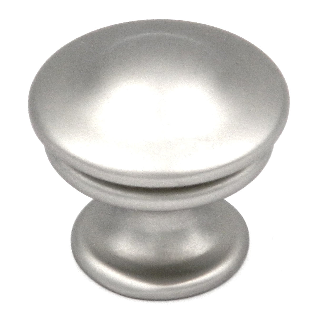 Hickory Hardware Guild P3152-FN - Pomo redondo para gabinete (níquel plano, 1 1/8 pulgadas)