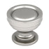 Paquete de 10 perillas de gabinete redondas de níquel plano de 1 1/4" de Hickory Hardware Guild P3153-FN
