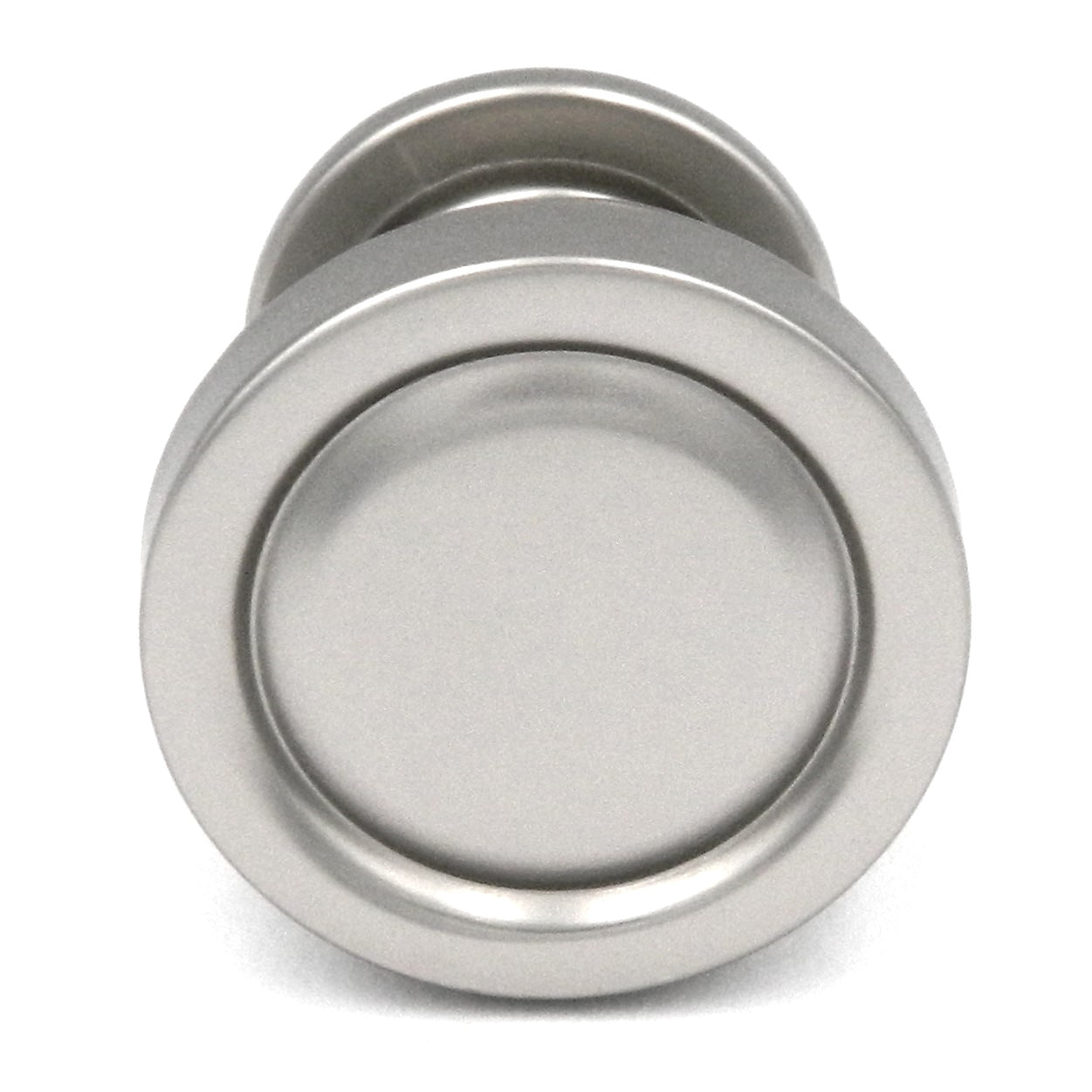 Paquete de 10 perillas de gabinete redondas de níquel plano de 1 1/4" de Hickory Hardware Guild P3153-FN