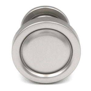 Hickory Hardware Guild 1 1/4" Flat Nickel Round Ringed Cabinet Knob P3153-FN