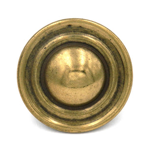 Hickory Hardware Lancaster Hand Polished Brass Ringed 1 1/2" Cabinet Knob P316-LP