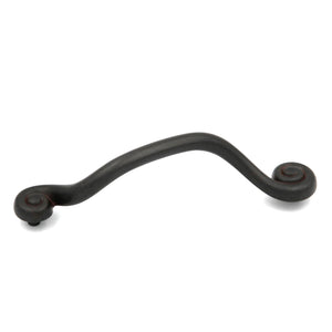 20 Pack Hickory Cumberland P3161-RI Rustic Iron 5" (128mm)cc Curved Cabinet Handle Pull