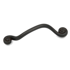 20 Pack Hickory Cumberland P3161-RI Rustic Iron 5" (128mm)cc Curved Cabinet Handle Pull