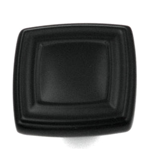 Hickory Hardware Corinth Matte Black Square 1 3/8" Cabinet Knob P3180-MB