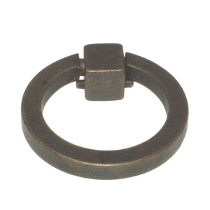 Belwith Camarilla Windover Antique 2 1/8" Ring Pull Cabinet Knob P3190-WOA