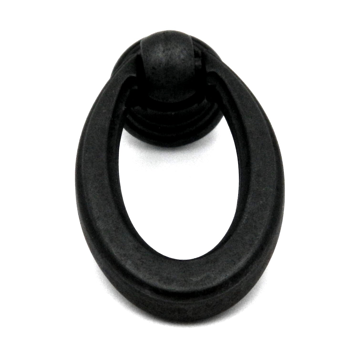 Paquete de 10 tiradores de anillo para gabinete de hierro negro Camarilla de Hickory Hardware P3192-BI de 2 1/4"