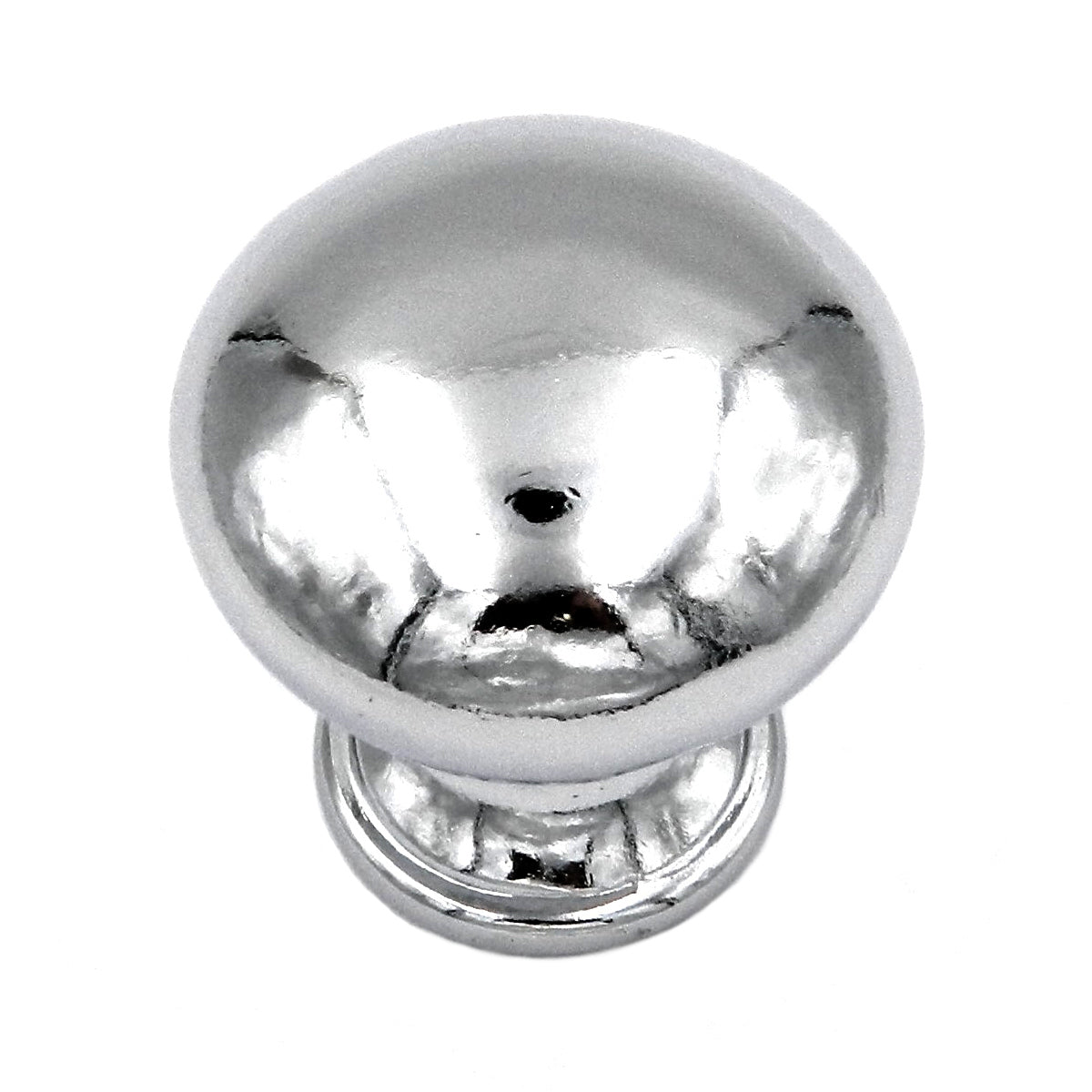 Hickory Hardware P320-26 - Pomo redondo cromado para gabinete (1 1/8 pulgadas)