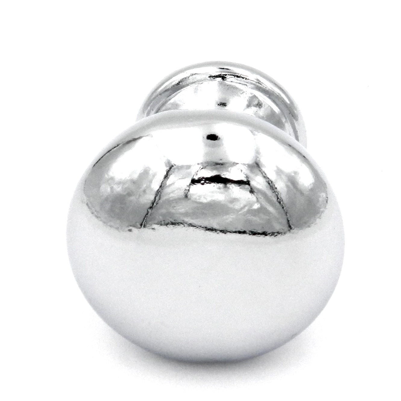 Hickory Hardware P320-26 - Pomo redondo cromado para gabinete (1 1/8 pulgadas)