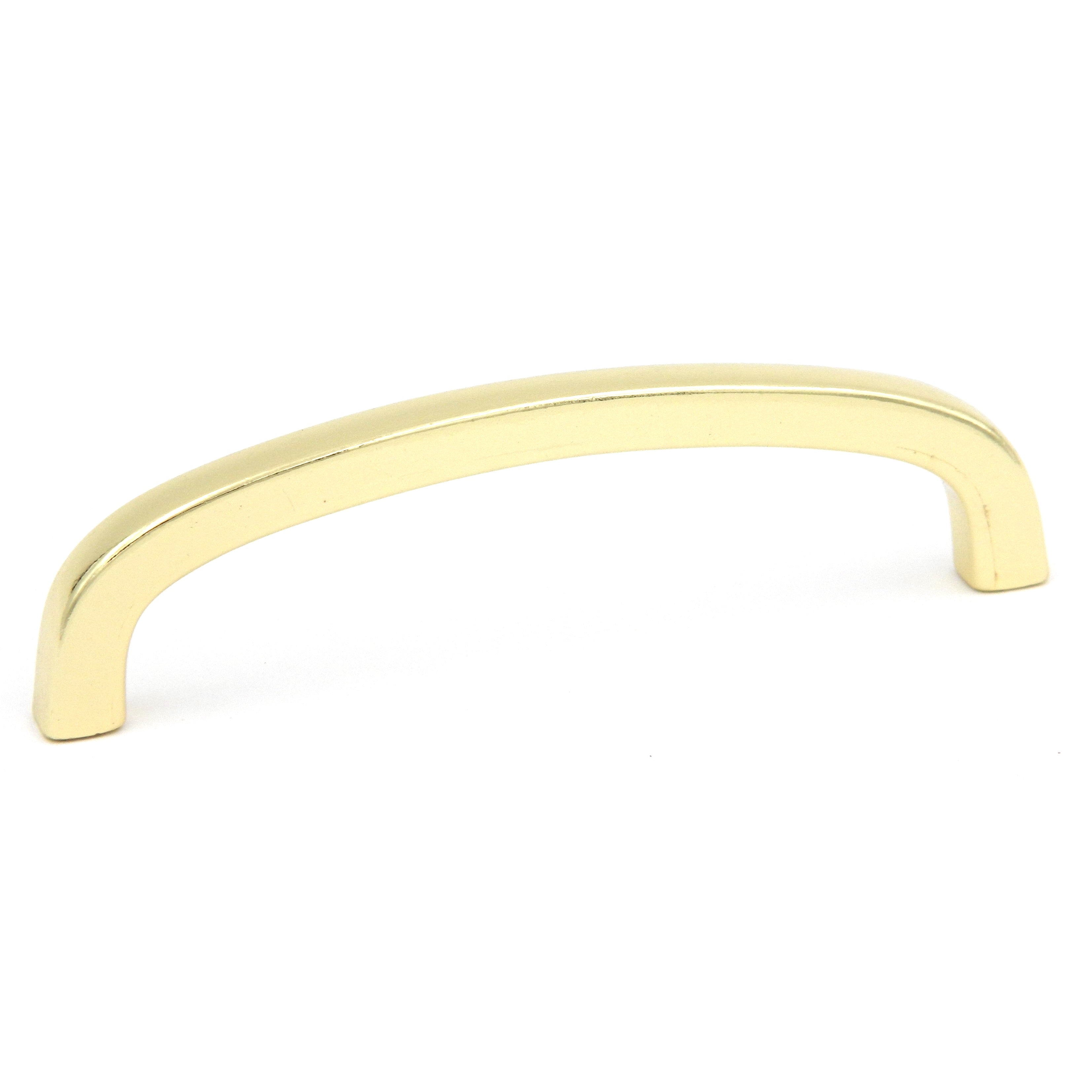 Hickory Hardware Acentos pulidos Gabinete de latón pulido Tirador de manija de 3 3/4" (96 mm) cc P322-3