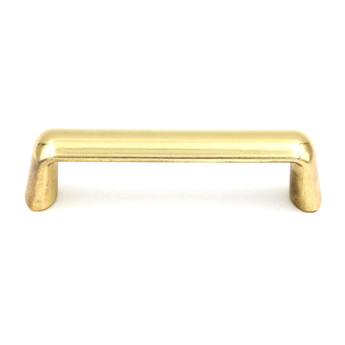 Hickory Eclectic  3"cc Polished Brass Cabinet Handle Pull P324-3