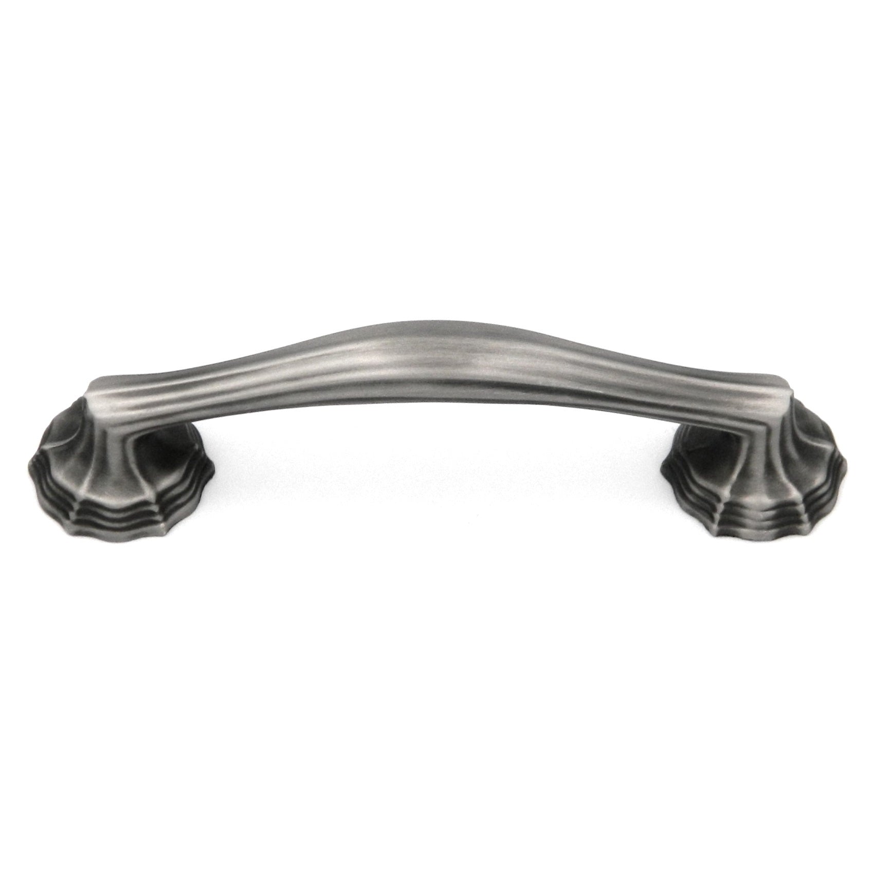 Keeler P3263-15A Verona Solid Brass 3" Antique Pewter Arch Cabinet Handle Pull