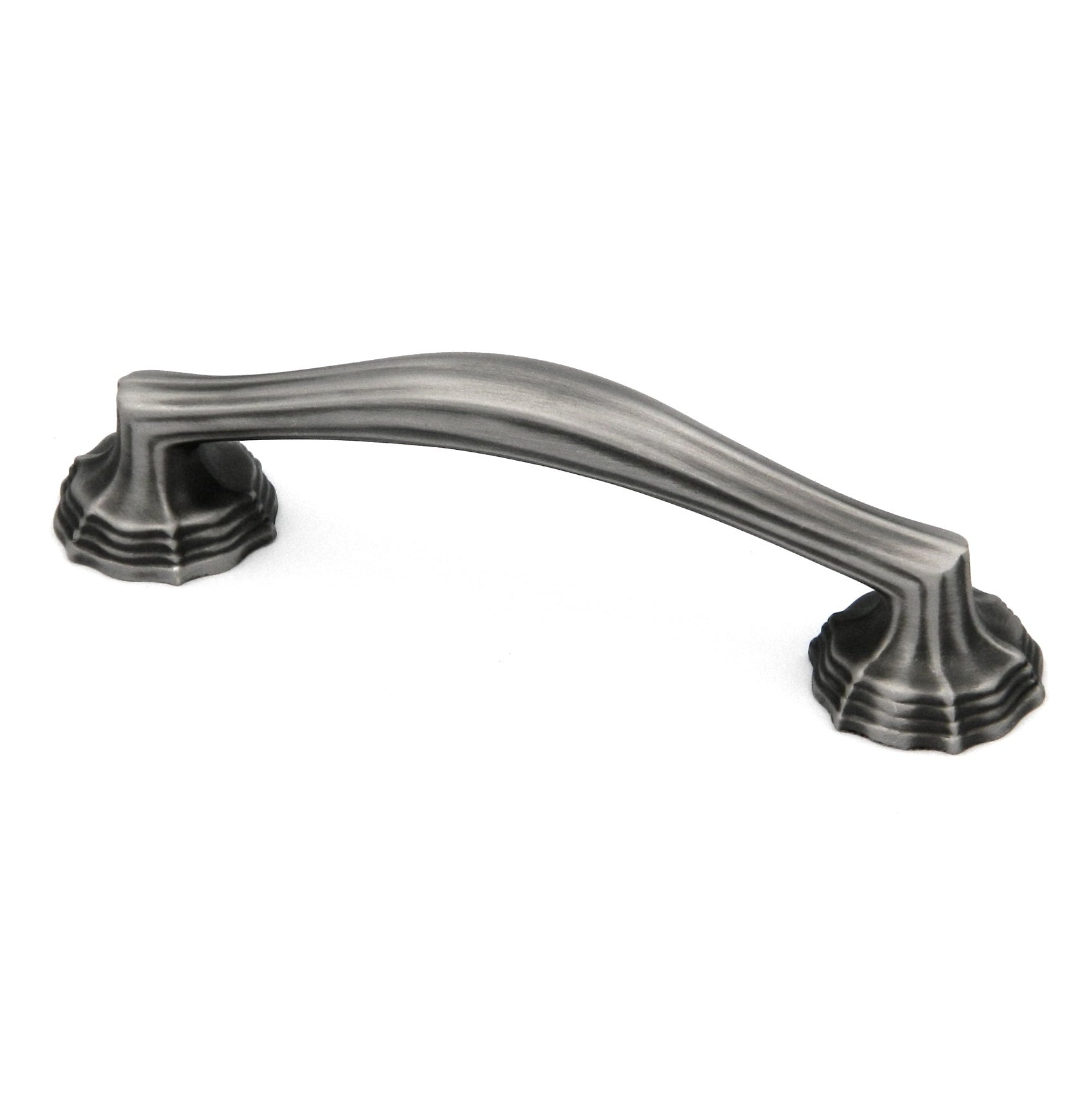 Keeler P3263-15A Verona Solid Brass 3" Antique Pewter Arch Cabinet Handle Pull