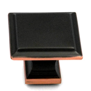 Paquete de 10 perillas para gabinete resaltadas en bronce aceitado Belwith Keeler Studio II de 1 1/4 "P3270-2122