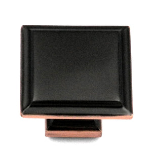 10 Pack Belwith Keeler Studio II 1 1/4" Oil-Rubbed Bronze Highlighted Cabinet Knob P3270-2122