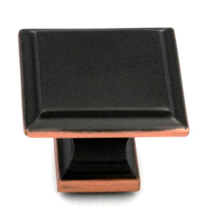 Belwith Keeler Studio II 1 1/2" Oil-Rubbed Bronze Highlighted Solid Brass Cabinet Knob P3271-2122