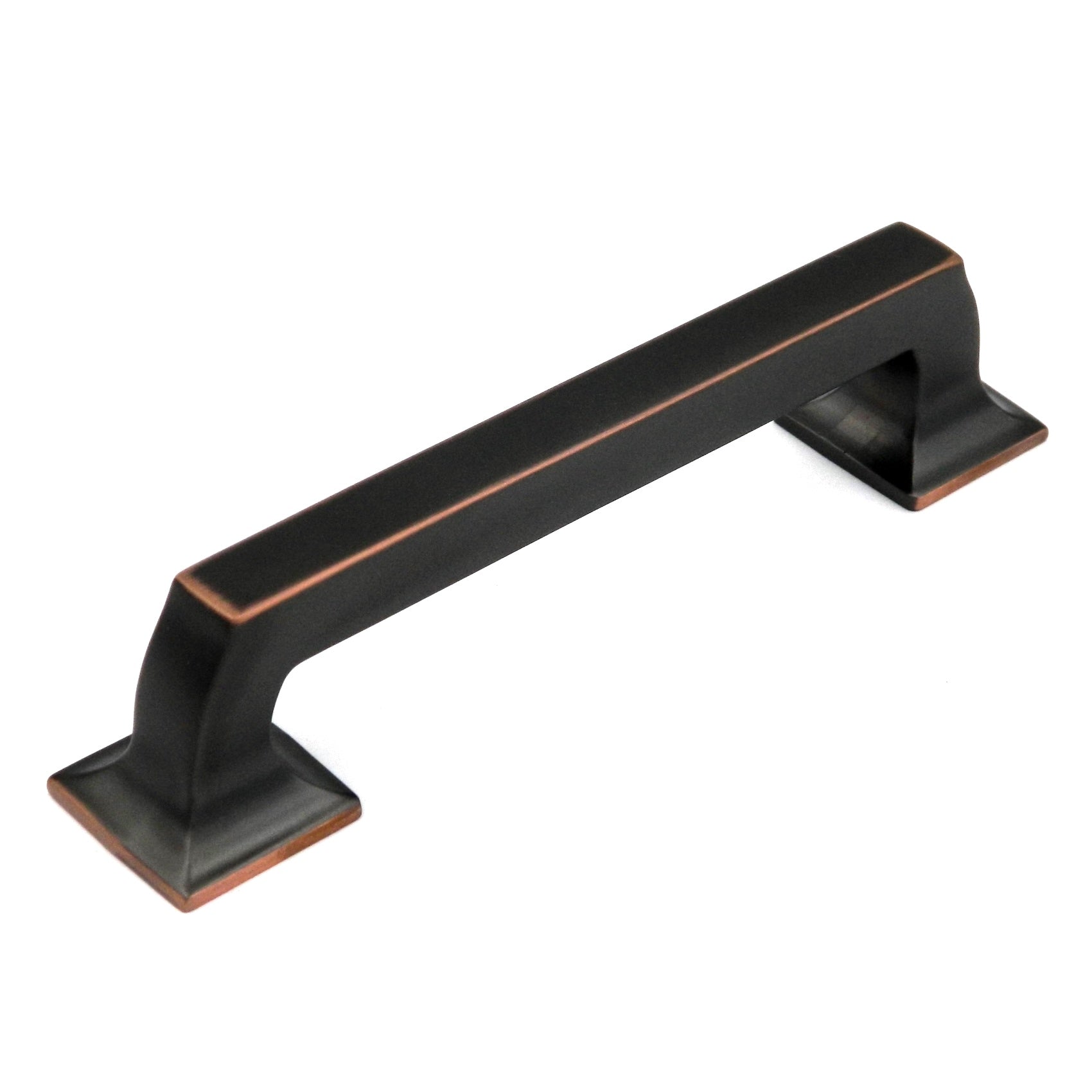 Paquete de 10 tiradores Keeler Studio II P3274-2122 de bronce aceitado resaltados de 5" (128 mm) cc