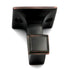 Belwith Keeler Brass Studio II Gancho para ropa resaltado en bronce aceitado P3276-2122