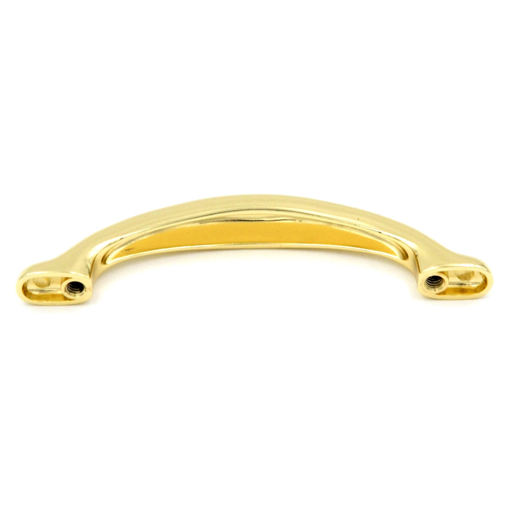 10 Pack Hickory Eclipse P331-UB Ultra Brass 3"cc Arch Cabinet Handle Pull