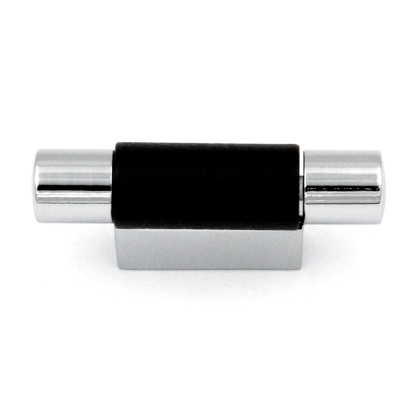 Hickory Hardware Chrome and Black Cabinet T Bar Pull 2-Screw Greenwich P3310-CHB