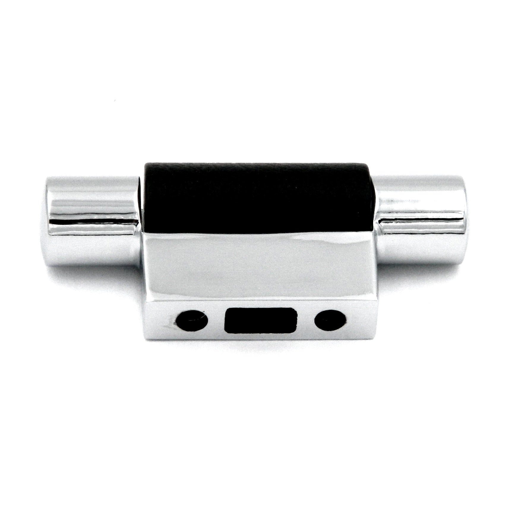 Hickory Hardware Chrome and Black Cabinet T Bar Pull 2-Screw Greenwich P3310-CHB
