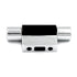 Hickory Hardware Chrome and Black Cabinet T Bar Pull 2-Screw Greenwich P3310-CHB