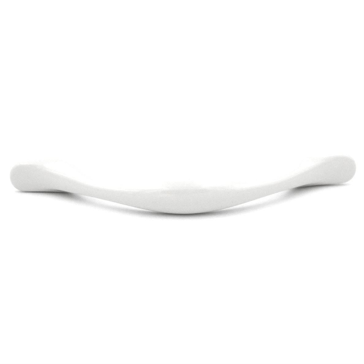 P333-24 White Frosted Deco 3"cc Cabinet Handles Pulls Belwith Hickory's Eclipse