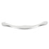 P333-24 White Frosted Deco 3"cc Cabinet Handles Pulls Belwith Hickory's Eclipse