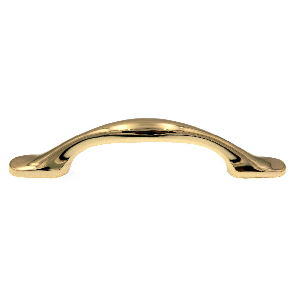 Hickory Hardware Eclipse P333-UB Ultra Brass 3"cc Arch Cabinet Handle Pull
