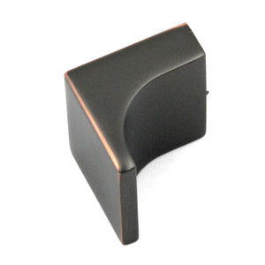 Hickory Hardware Oil Rubbed Bronze Square Swoop 1 1/4" Cabinet Knob P3330-OBH
