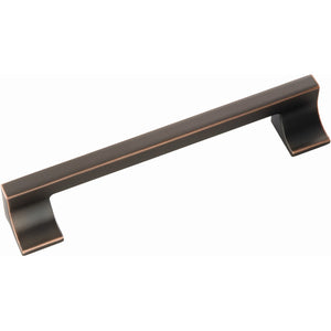 Hickory Swoop Oil Rubbed Bronze Highlighted Cabinet 6 1/4" (160mm)cc Handle Pull P3331-OBH