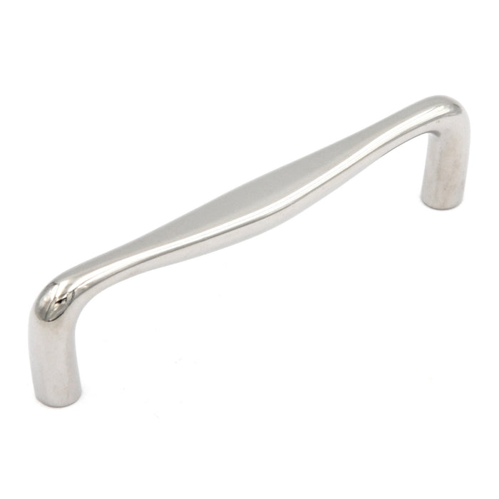Hickory Hardware Triomphe Bright Nickel Cabinet 3 3/4" (96mm)cc Handle Pull P3342-14