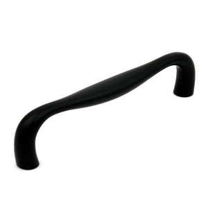 10 Pack Hickory Hardware P3343-MB Triomphe 5" (128mm) Matte Black Arch Cabinet Handle Pull