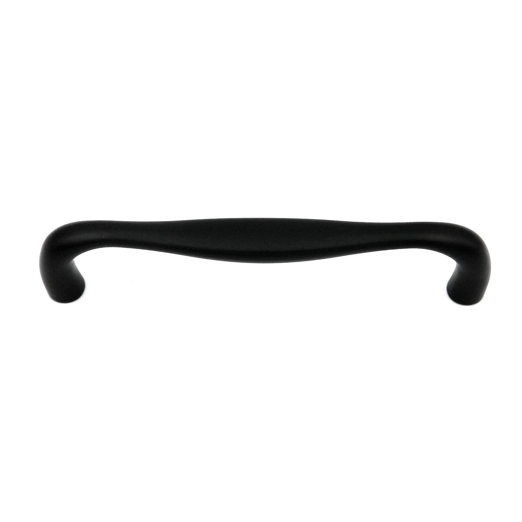 Paquete de 10 tiradores de gabinete de arco negro mate Triomphe P3343-MB Triomphe de 5" (128 mm) de Hickory Hardware