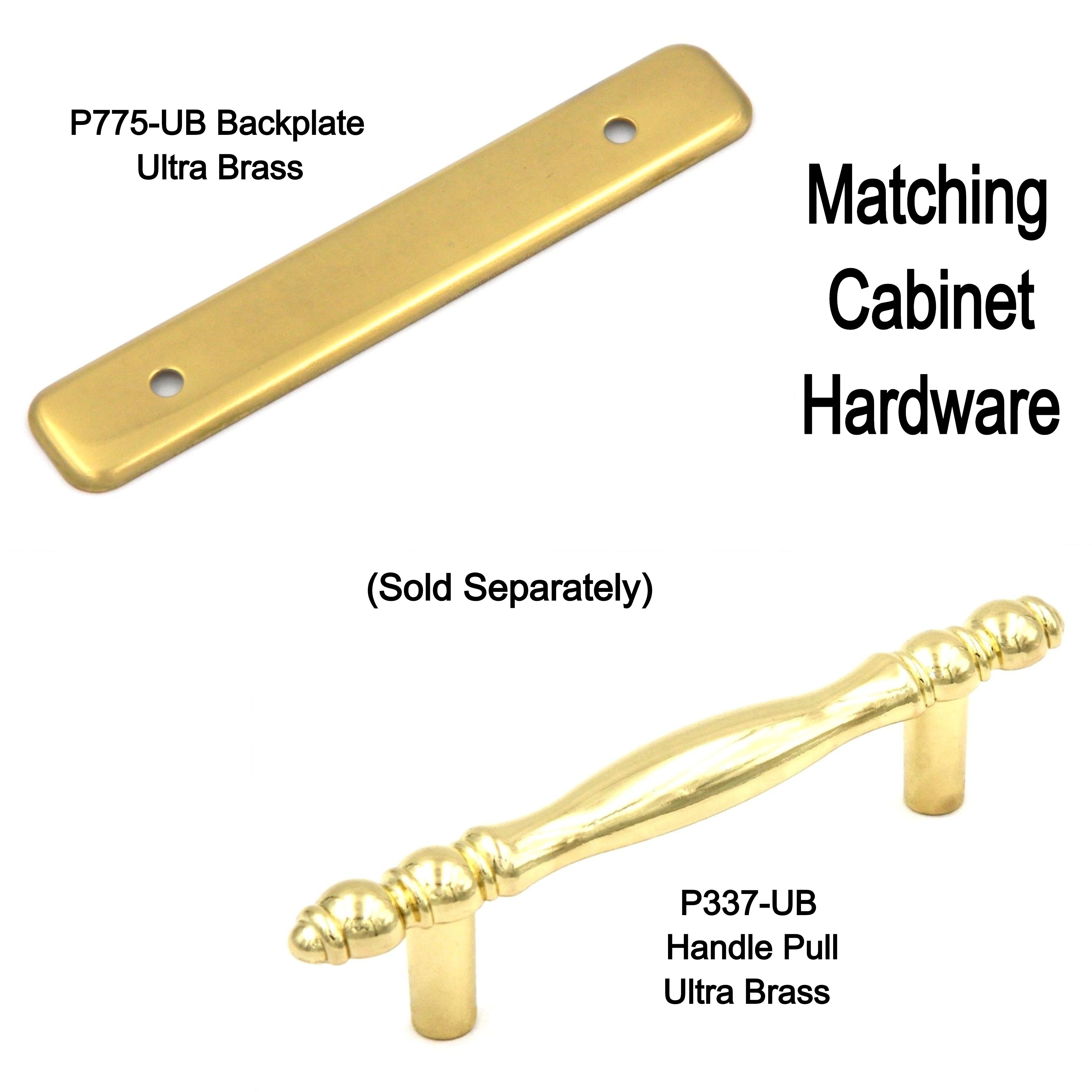 Hickory Hardware Pulido Acentos Ultra Latón 3"cc Gabinete Bar Pull P337-UB