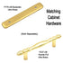Hickory Hardware Pulido Acentos Ultra Latón 3"cc Gabinete Bar Pull P337-UB
