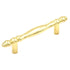 Hickory Hardware Pulido Acentos Ultra Latón 3"cc Gabinete Bar Pull P337-UB