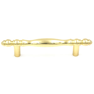 Hickory Hardware Polished Accents Ultra Brass 3"cc Cabinet Bar Pull P337-UB