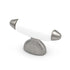 Hickory Hardware Aero 2" Satin Nickel and White Rectangle Cabinet Knob P3391-SNW