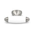 Hickory Hardware Aero 2" Satin Nickel and White Rectangle Cabinet Knob P3391-SNW