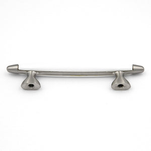 Hickory Hardware P3392-SNW Aero 3" Satin Nickel and White Bar Cabinet Handle Pull