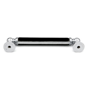Hickory Gaslight P3414-CHB Chrome, Black Center 5" (128mm)cc Cabinet Handle Pull