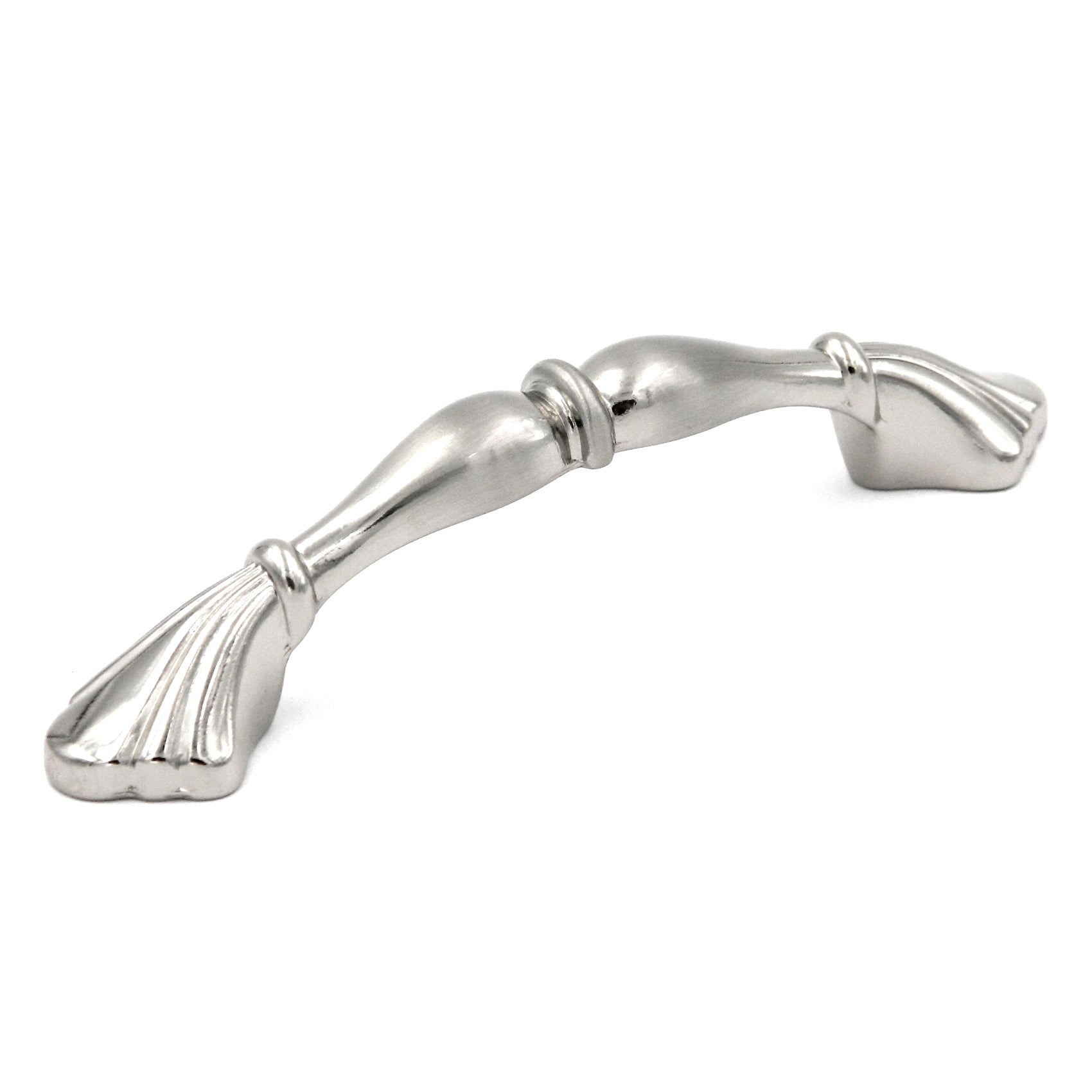 10 Pack Hickory Hardware P343-SC Satin Chrome Eclipse 3"cc Arch Handle Pull
