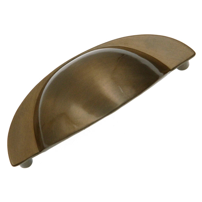 Hickory Hardware Eclipse Satin Bronze 3"cc Drawer Cup Pull P344-SBZ