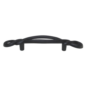 Hickory Hardware French Twist 3" Ctr Cabinet Arch Pull Black Iron P3451-BI