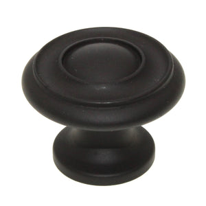 Hickory Hardware Cottage 1 1/2" Ringed Cabinet Knob Oil-Rubbed Bronze P3501-10B