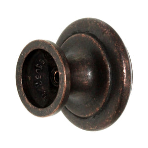 Hickory Hardware Cottage Dark Antique Copper 1 1/2" Ring Cabinet Knob P3501-DAC